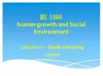 HS 1000 human growth and Social Environment - slide 1
