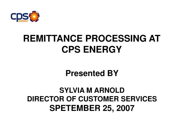remittance processing at cps energy
