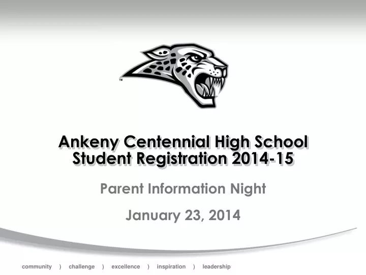 ankeny centennial high school student registration 2014 15