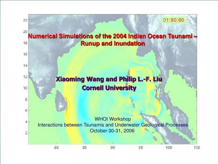 numerical simulations of the 2004 indian ocean tsunami runup and inundation