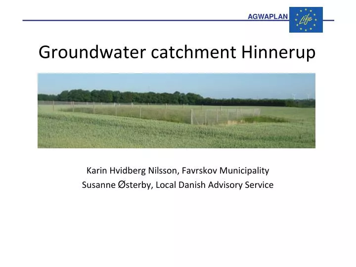 groundwater catchment hinnerup