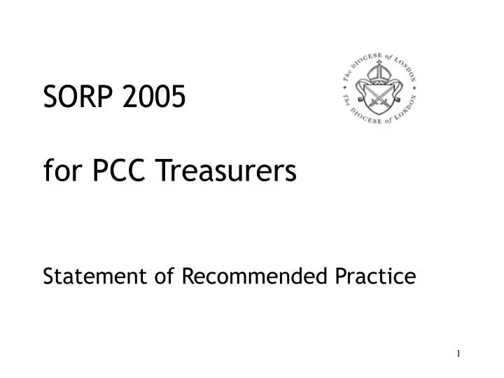 sorp 2005 for pcc treasurers statement of recommended practice