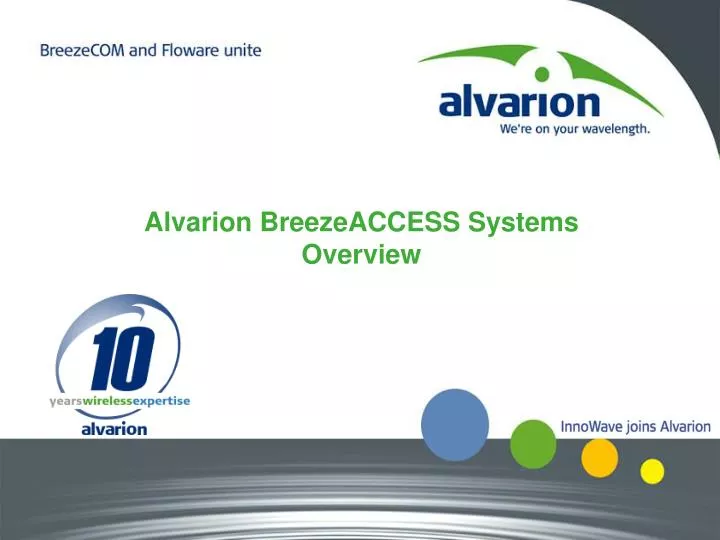 alvarion breezeaccess systems overview