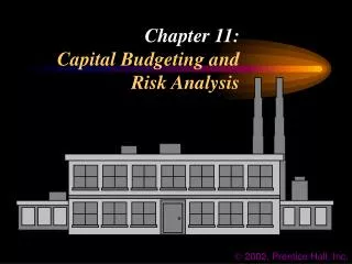 chapter 11 capital budgeting and risk analysis