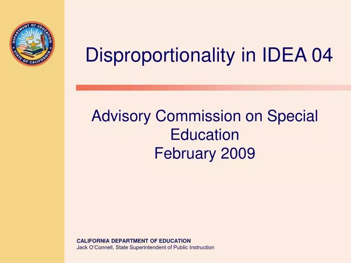 advisory commission on special education february 2009