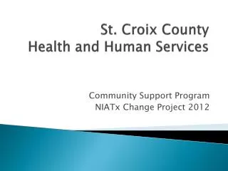 St. Croix County Health and Human Services