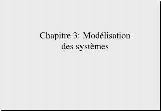 chapitre 3 mod lisation des syst mes