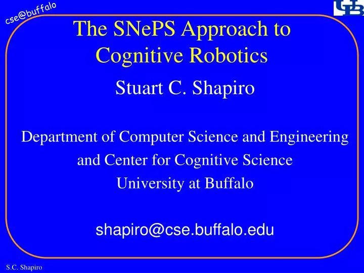 the sneps approach to cognitive robotics