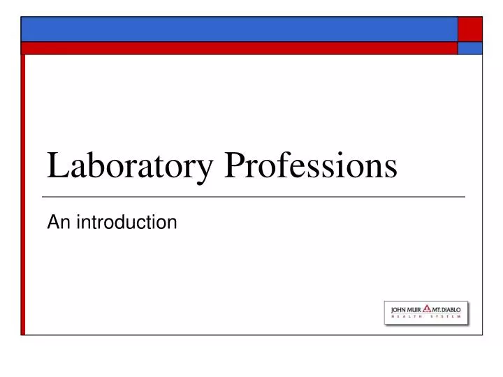 laboratory professions