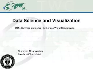 Data Science and Visualization