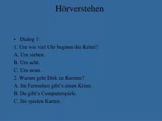 h rverstehen