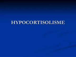 hypocortisolisme