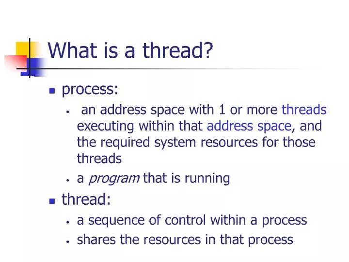 what is a thread