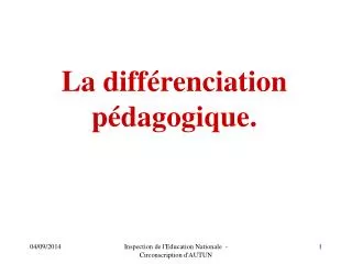 la diff renciation p dagogique