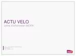 ACTU VELO - slide 1