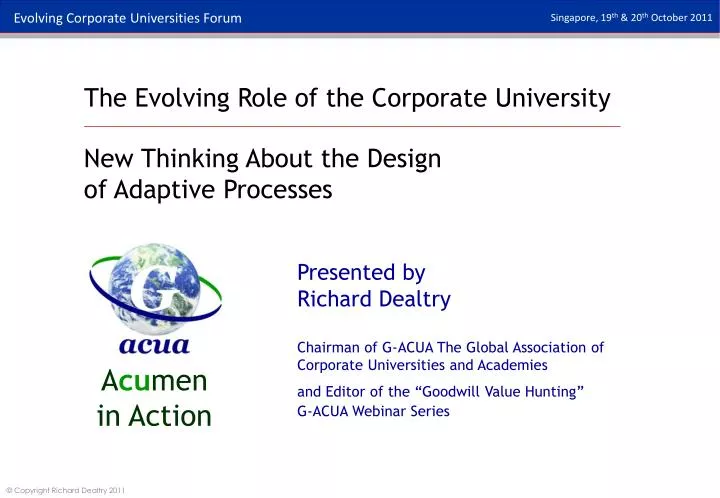 the evolving role of the corporate university