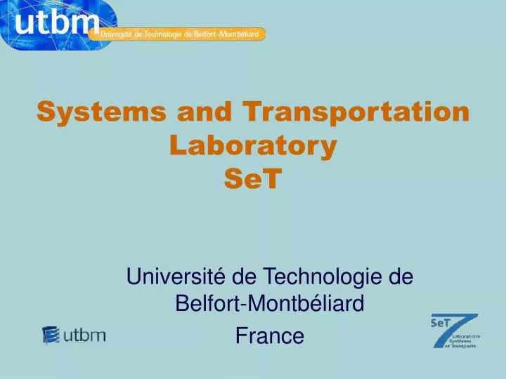 systems and transportation laboratory set