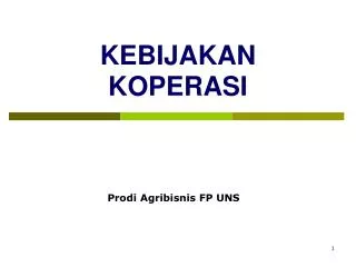kebijakan koperasi