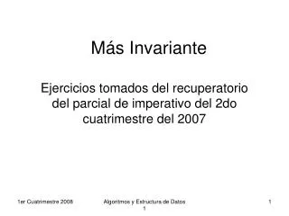 m s invariante
