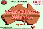 TAFE CAMPAIGN 2005 - slide 1