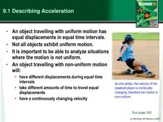 9.1 Describing Acceleration