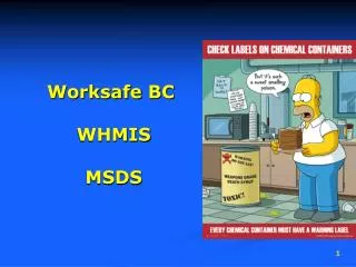 Worksafe BC WHMIS MSDS