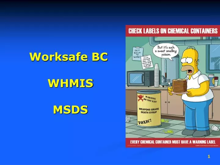 worksafe bc whmis msds