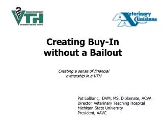 Creating Buy-In without a Bailout