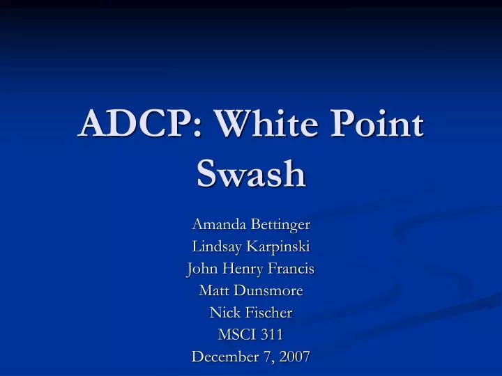 adcp white point swash