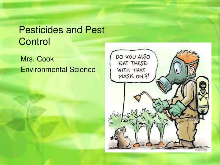 pesticides and pest control