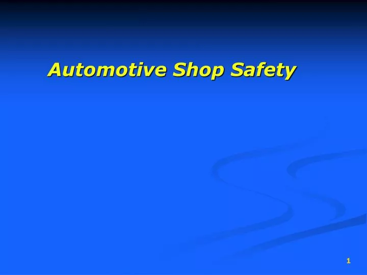 automotive shop safety r bortignon