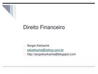 direito financeiro