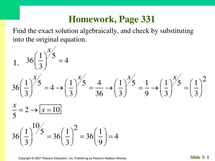 homework page 331