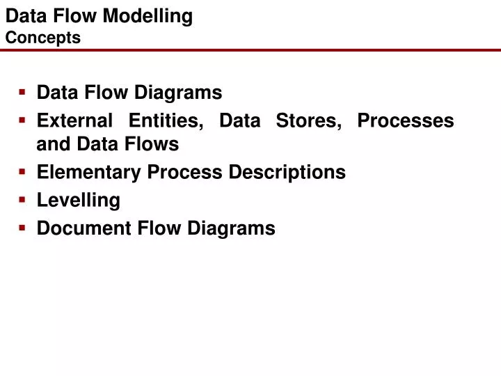data flow modelling concepts