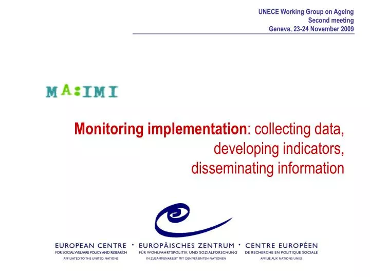 monitoring implementation collecting data developing indicators disseminating information
