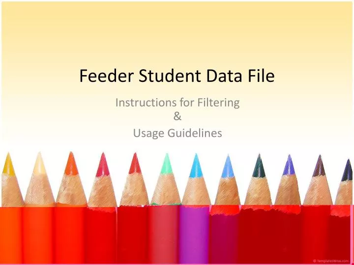 feeder student data file