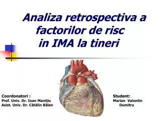 analiza retrospectiva a factorilor de risc in ima la tineri