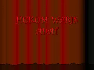 hukum waris adat