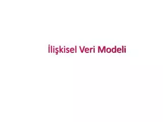 li kisel veri modeli