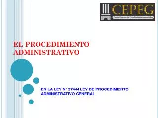 el procedimiento administrativo