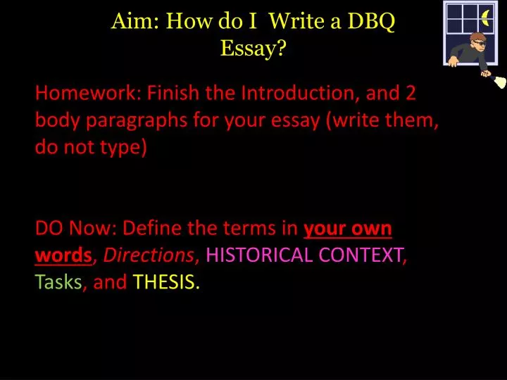 aim how do i write a dbq essay
