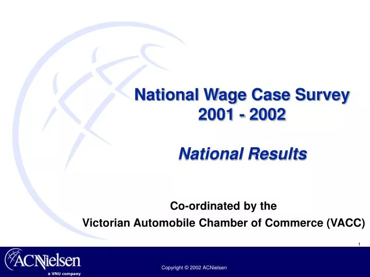 national wage case survey 2001 2002 national results