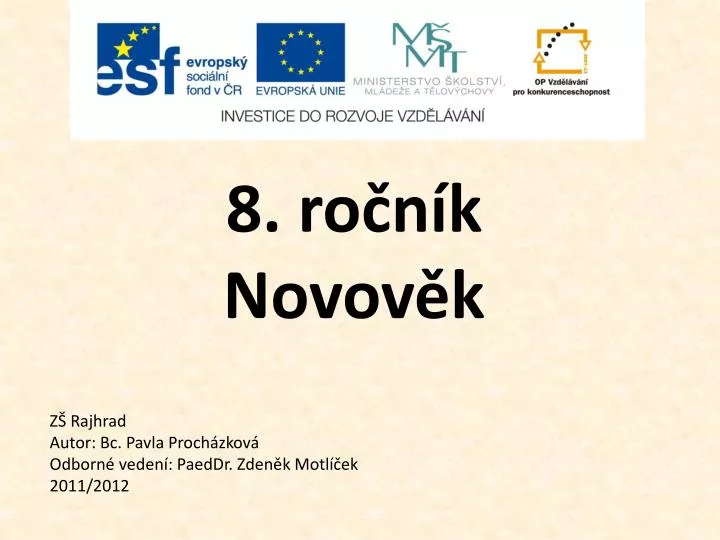 8 ro n k novov k