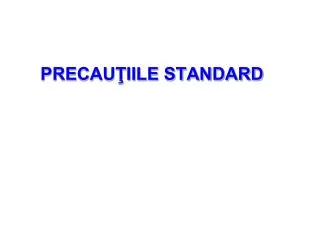 precau iile standard
