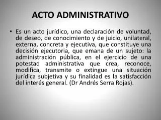 acto administrativo