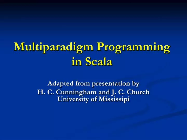 multiparadigm programming in scala