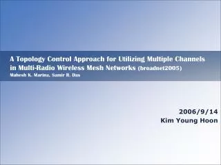 2006/9/14 Kim Young Hoon