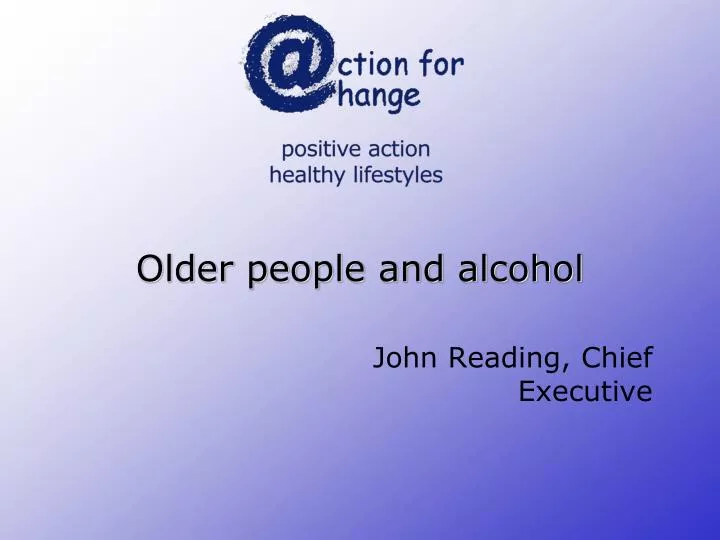 older people and alcohol