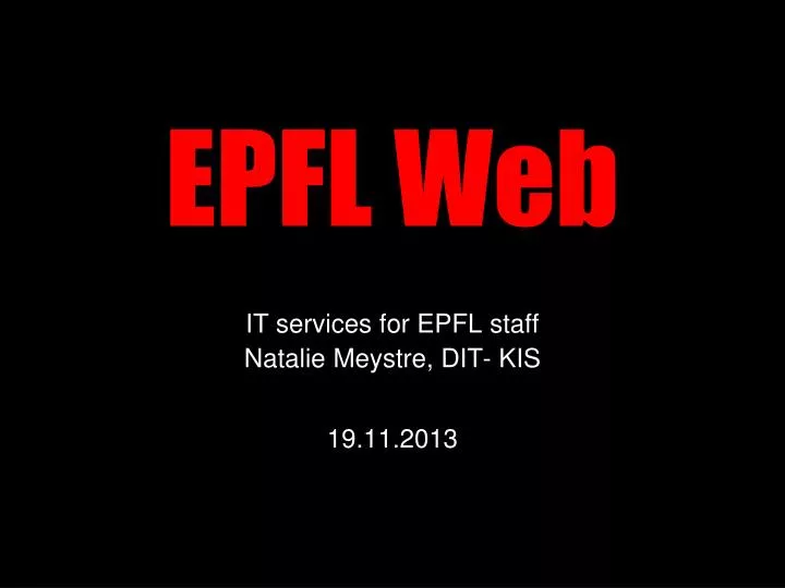 epfl web