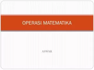 operasi matematika